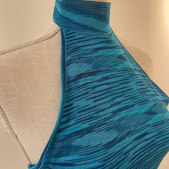 Zara blue halterneck crop top - Picture 4 of 6